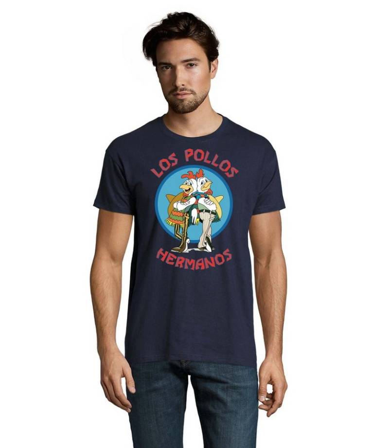Blondie & Brownie T-Shirt Herren Los Pollos Hermanos Saul Logo Print von Blondie & Brownie