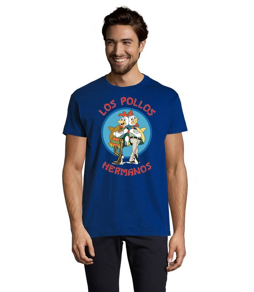 Blondie & Brownie T-Shirt Herren Los Pollos Hermanos Saul Logo Print von Blondie & Brownie