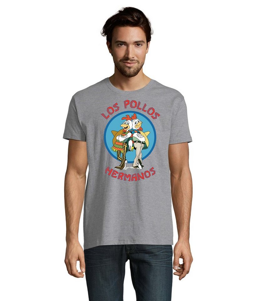 Blondie & Brownie T-Shirt Herren Los Pollos Hermanos Saul Logo Print von Blondie & Brownie