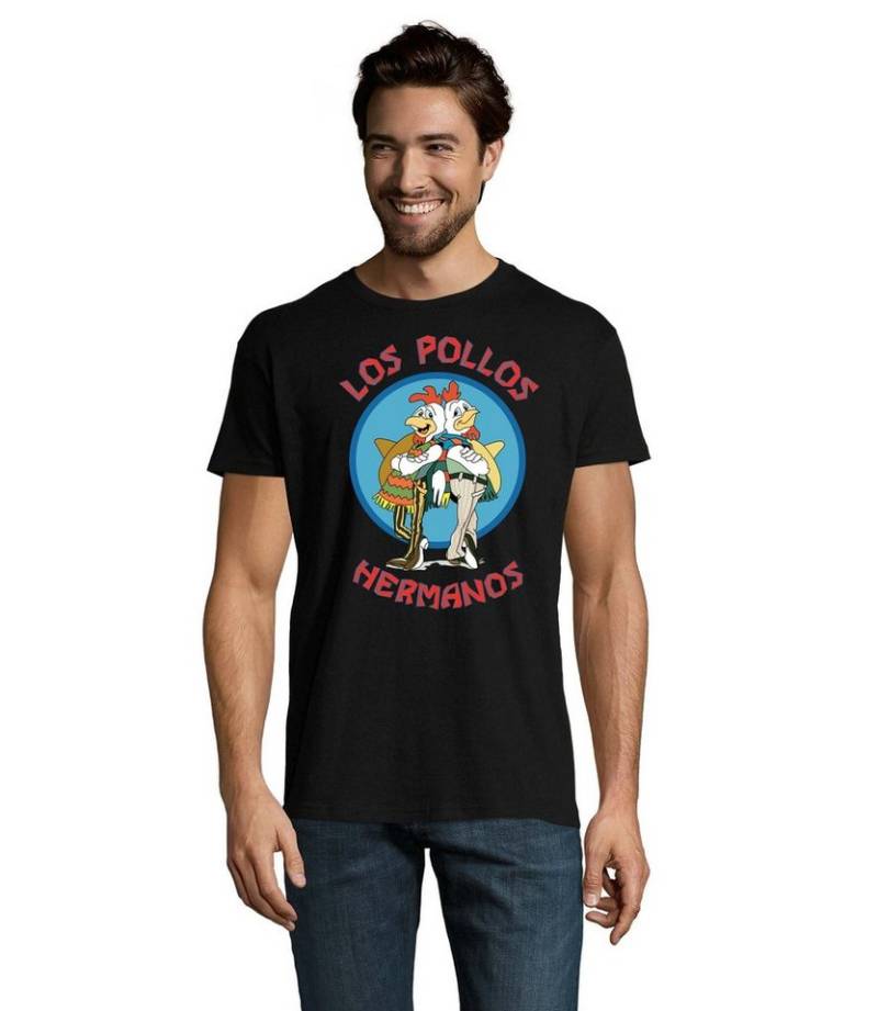 Blondie & Brownie T-Shirt Herren Los Pollos Hermanos Saul Logo Print von Blondie & Brownie