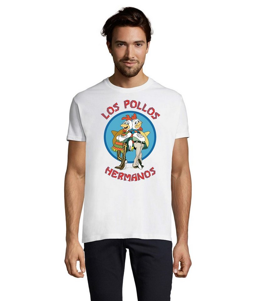 Blondie & Brownie T-Shirt Herren Los Pollos Hermanos Saul Logo Print von Blondie & Brownie