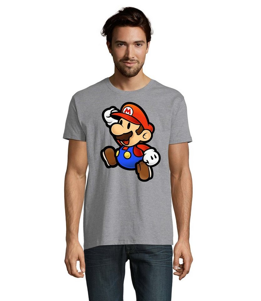 Blondie & Brownie T-Shirt Herren Mario Retro Konsole Gaming Luigi Yoshi Super von Blondie & Brownie