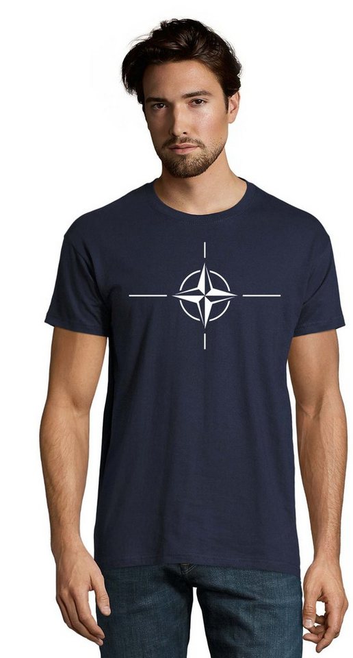 Blondie & Brownie T-Shirt Herren Nato Bündnis USA Army Ukraina Peace Print von Blondie & Brownie