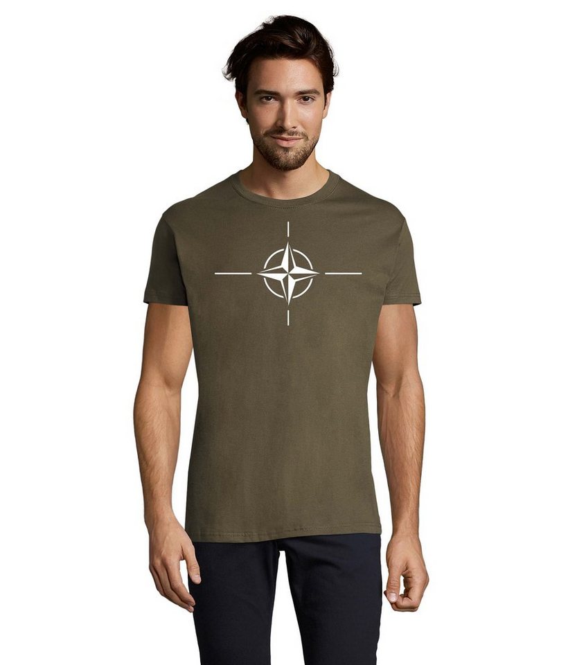 Blondie & Brownie T-Shirt Herren Nato Bündnis USA Army Ukraina Peace Print von Blondie & Brownie
