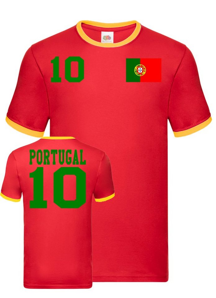 Blondie & Brownie T-Shirt Herren Portugal Sport Trikot Fußball Weltmeister WM Europa EM von Blondie & Brownie