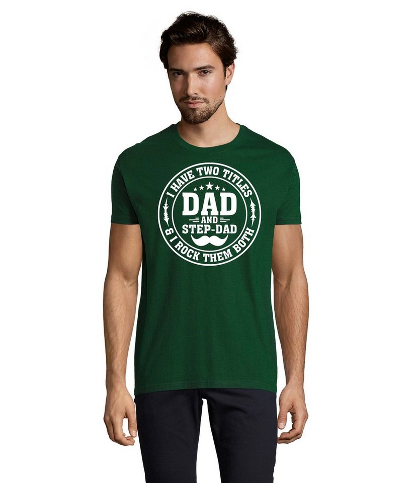 Blondie & Brownie T-Shirt Herren Stap Dad Stiefvater Papa Vater Tag Rundhals von Blondie & Brownie