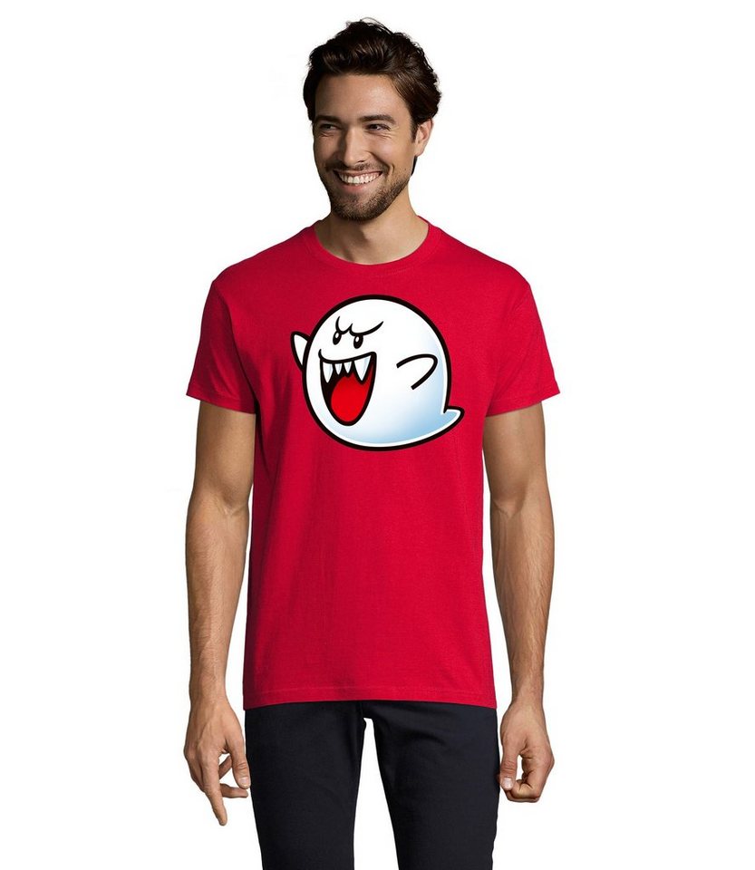 Blondie & Brownie T-Shirt Herren Super Mario Boo Gespenst Geister Retro Kosnole Blondie & Brownie T-Shirt Herren Super Mario Boo Gespenst Geister Retro Kosnole von Blondie & Brownie