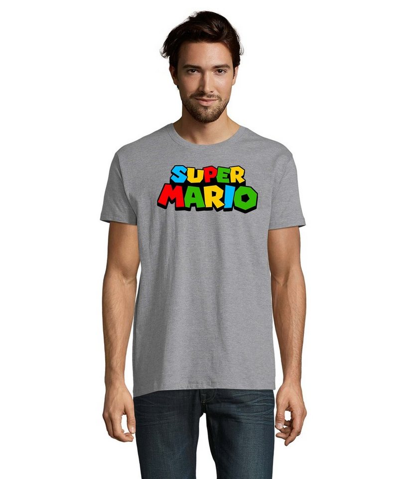 Blondie & Brownie T-Shirt Herren Super Mario Retro Gamer Gaming Konsole von Blondie & Brownie