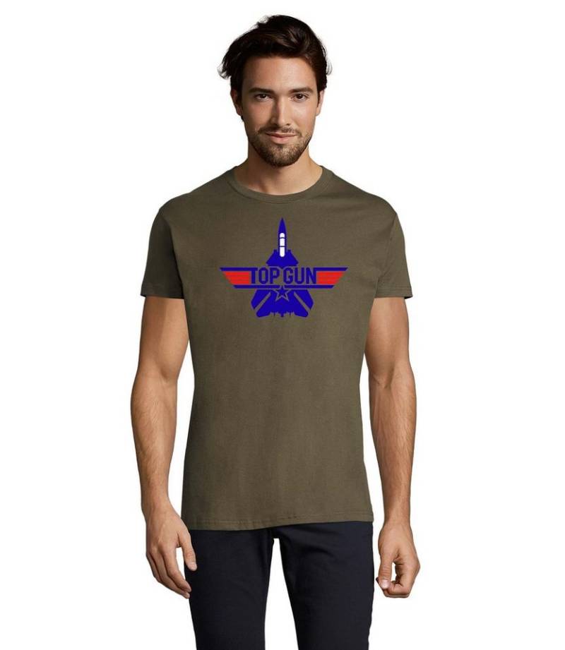 Blondie & Brownie T-Shirt Herren Top Gun F-14 Tomcat 80s 90s Vintage Film Kino Maverick von Blondie & Brownie