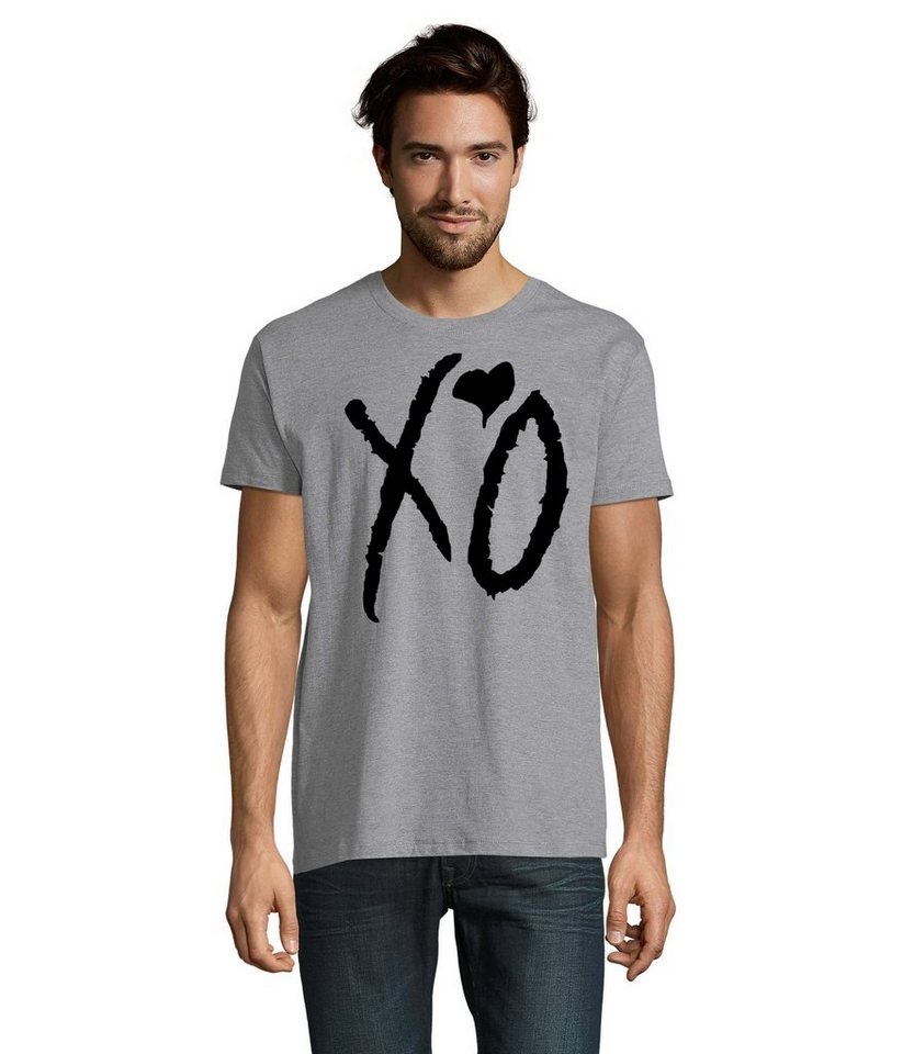 Blondie & Brownie T-Shirt Herren XO Kisses Hugs Weeknd Starboy Musik Fan Festival von Blondie & Brownie