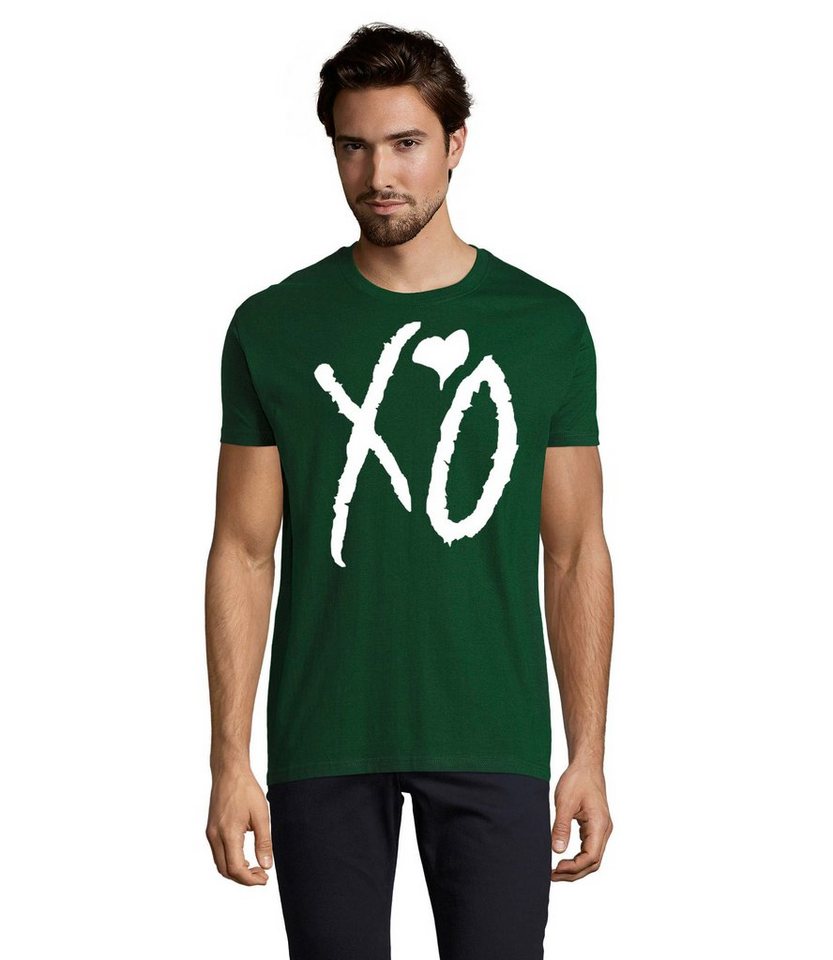 Blondie & Brownie T-Shirt Herren XO Kisses Hugs Weeknd Starboy Musik Fan Festival von Blondie & Brownie