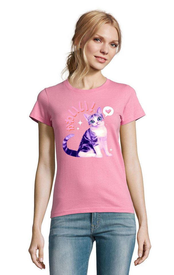 Blondie & Brownie T-Shirt Kawaii Kitten Liebenswerte Katze Fun Damen Shirt Motiv in vielen Farben Blondie & Brownie T-Shirt Kawaii Kitten Liebenswerte Katze Fun Damen Shirt Motiv in vielen Farben von Blondie & Brownie