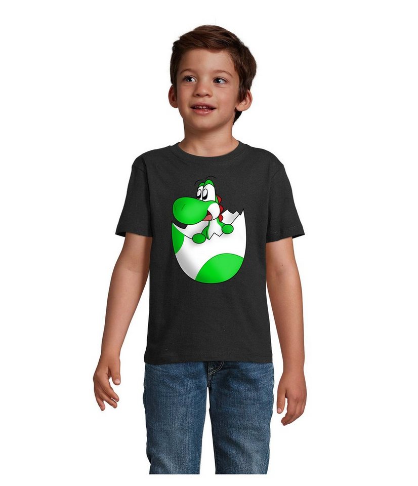 Blondie & Brownie T-Shirt Kinder Jungen & Mädchen Baby Yoshi Ei Mario Konsole Gaming von Blondie & Brownie