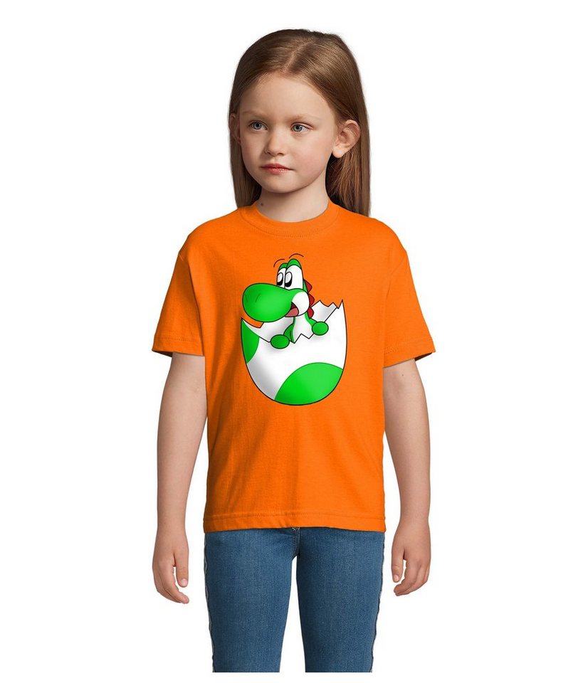 Blondie & Brownie T-Shirt Kinder Jungen & Mädchen Baby Yoshi Ei Mario Konsole Gaming von Blondie & Brownie