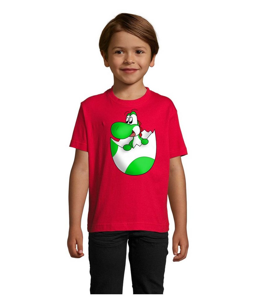 Blondie & Brownie T-Shirt Kinder Jungen & Mädchen Baby Yoshi Ei Mario Konsole Gaming von Blondie & Brownie