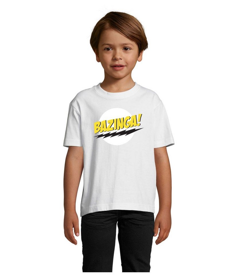 Blondie & Brownie T-Shirt Kinder Jungen & Mädchen Bazinga Logo Sheldon Big Bang Theorie in vielen Farben von Blondie & Brownie