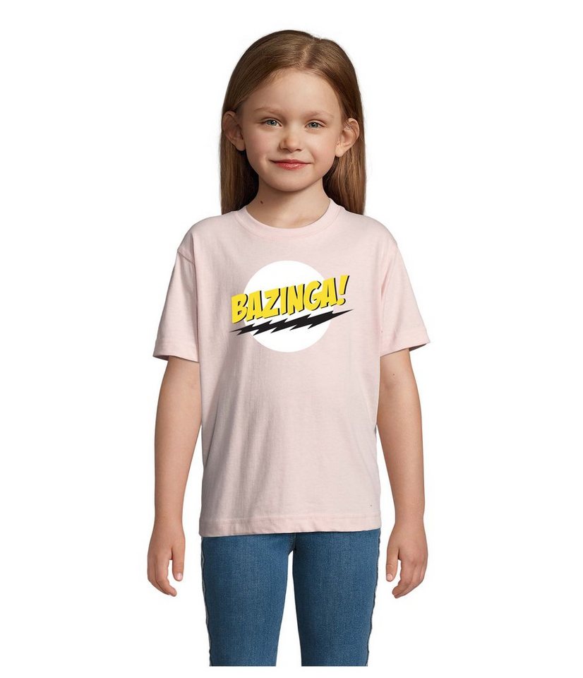 Blondie & Brownie T-Shirt Kinder Jungen & Mädchen Bazinga Logo Sheldon Big Bang Theorie in vielen Farben von Blondie & Brownie