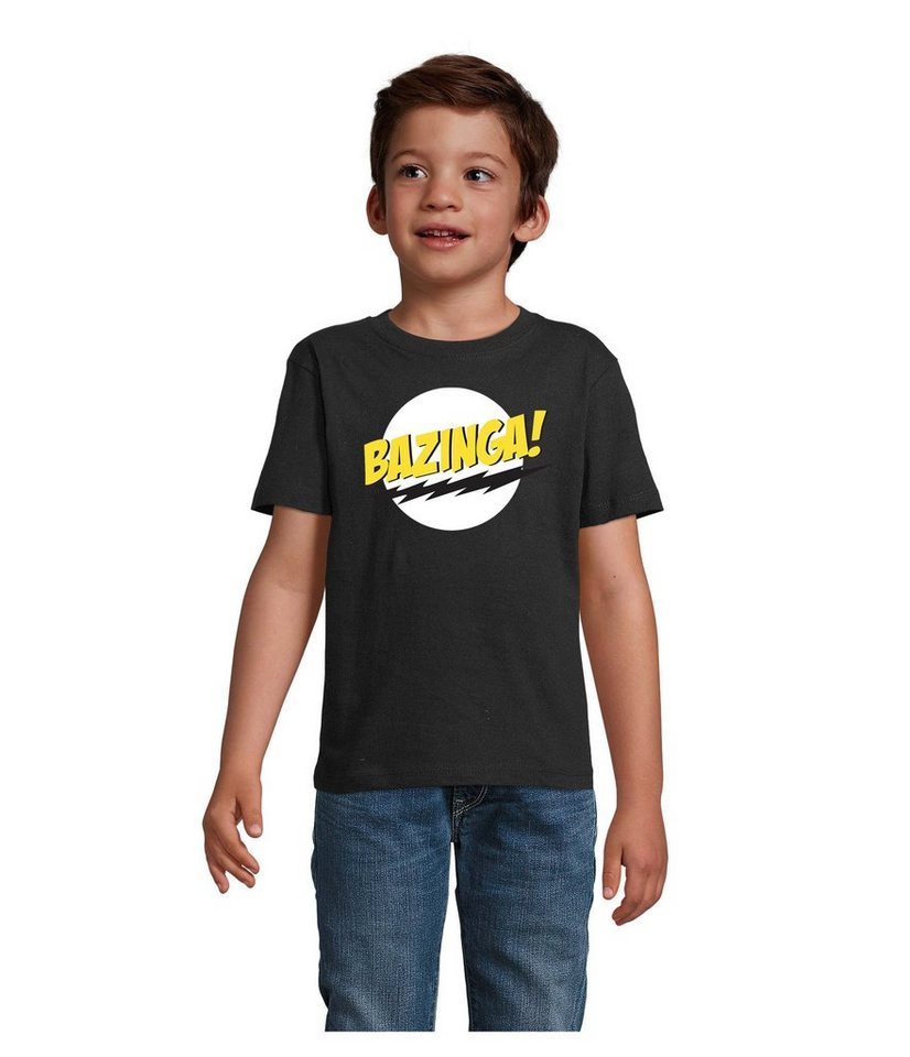 Blondie & Brownie T-Shirt Kinder Jungen & Mädchen Bazinga Logo Sheldon Big Bang Theorie in vielen Farben von Blondie & Brownie