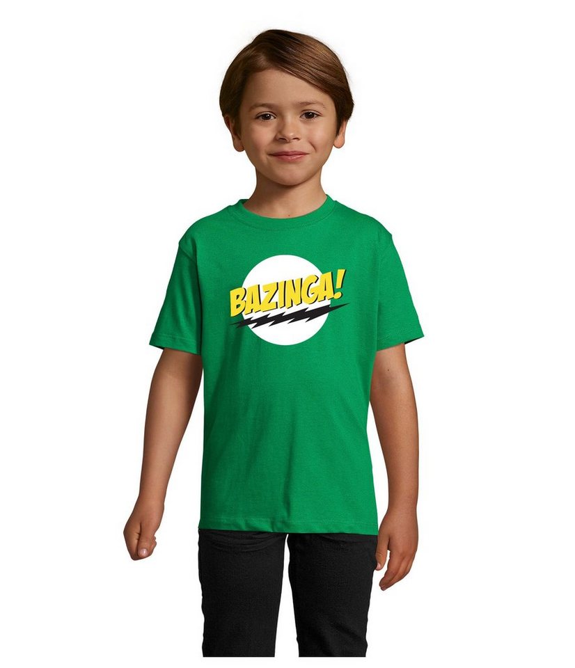 Blondie & Brownie T-Shirt Kinder Jungen & Mädchen Bazinga Logo Sheldon Big Bang Theorie in vielen Farben von Blondie & Brownie