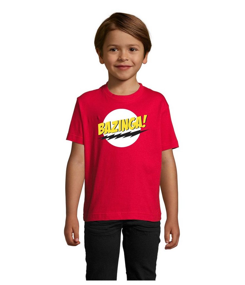 Blondie & Brownie T-Shirt Kinder Jungen & Mädchen Bazinga Logo Sheldon Big Bang Theorie in vielen Farben von Blondie & Brownie