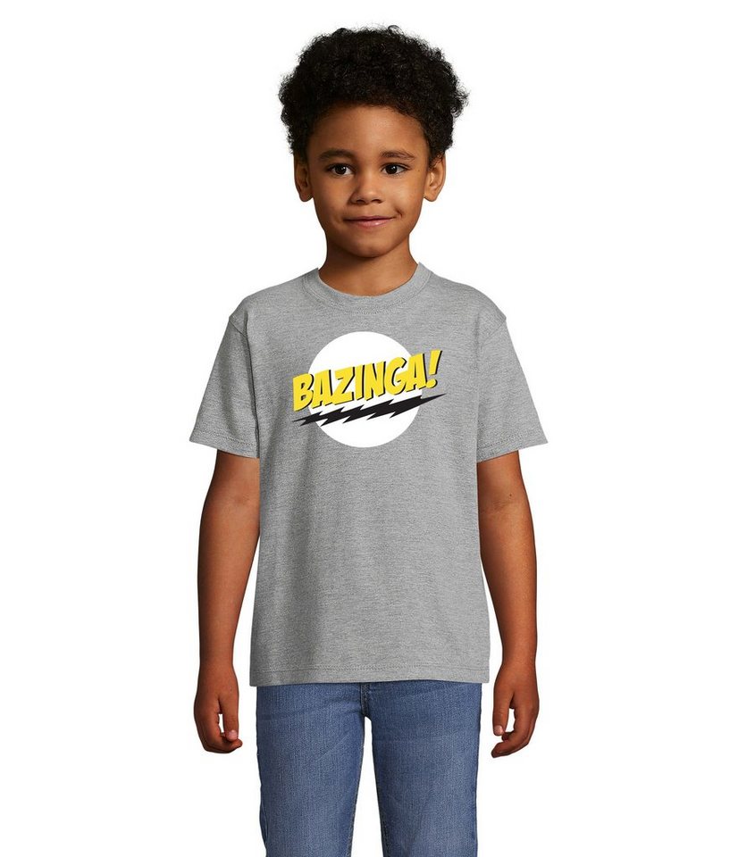 Blondie & Brownie T-Shirt Kinder Jungen & Mädchen Bazinga Logo Sheldon Big Bang Theorie in vielen Farben von Blondie & Brownie