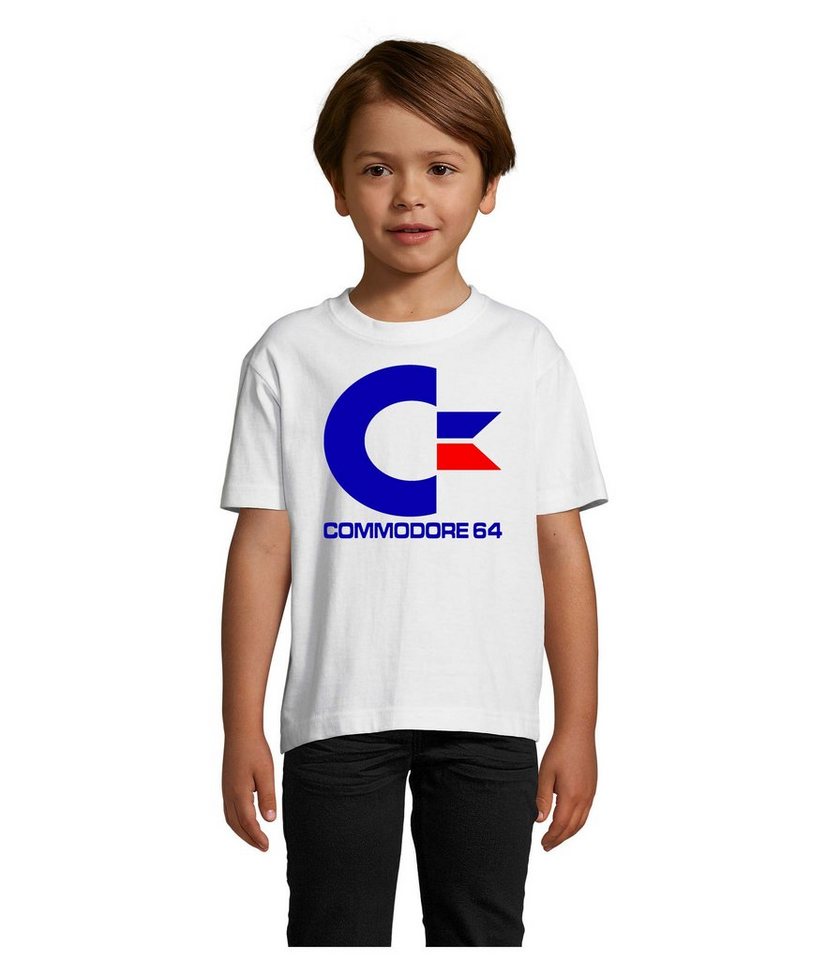 Blondie & Brownie T-Shirt Kinder Jungen & Mädchen Commodore 64 Konsole Amige Super Retro von Blondie & Brownie