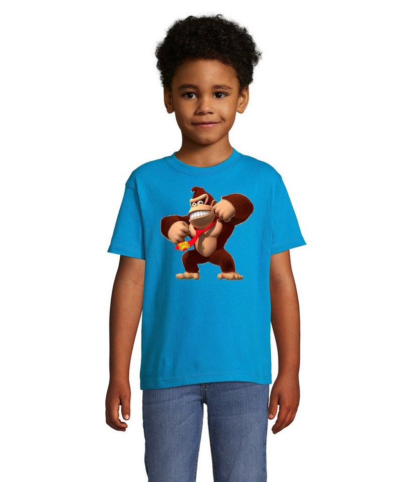 Blondie & Brownie T-Shirt Kinder Jungen & Mädchen Donkey Kong Gorilla Affe Retro Konsole in vielen Farben von Blondie & Brownie