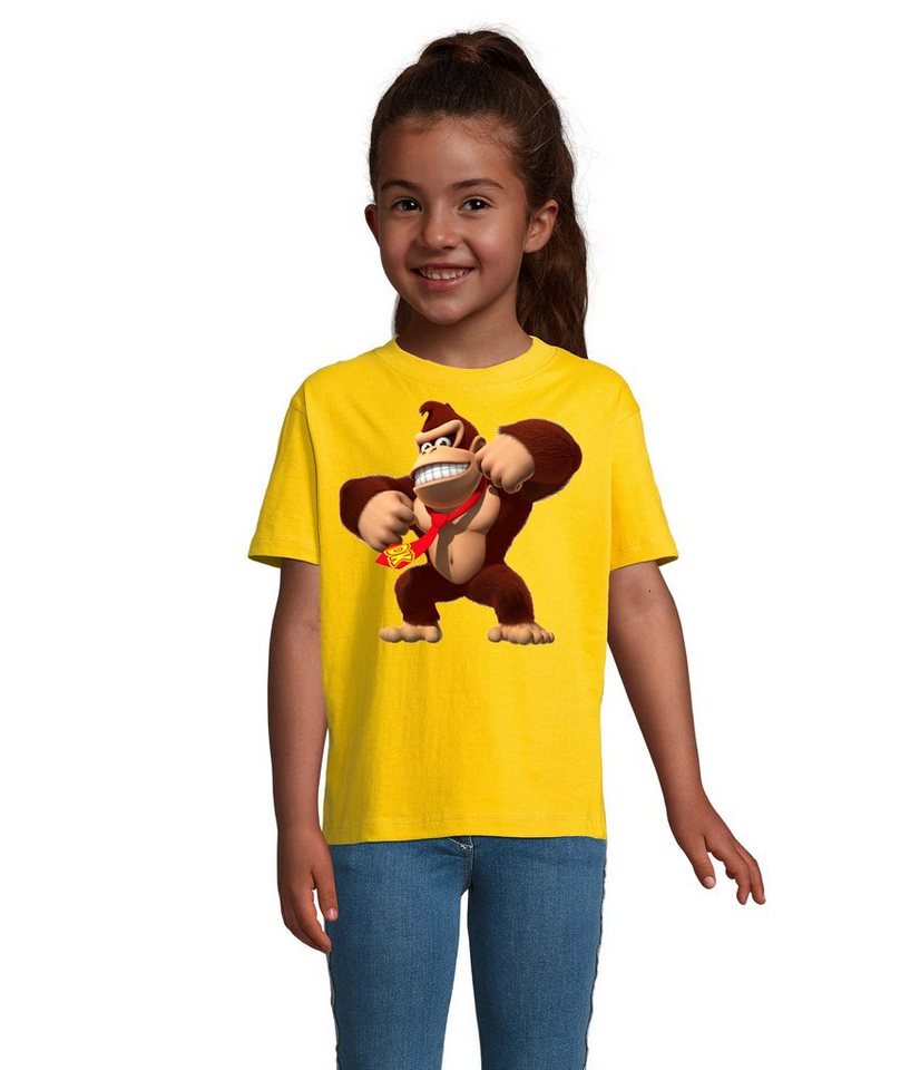 Blondie & Brownie T-Shirt Kinder Jungen & Mädchen Donkey Kong Gorilla Affe Retro Konsole in vielen Farben von Blondie & Brownie