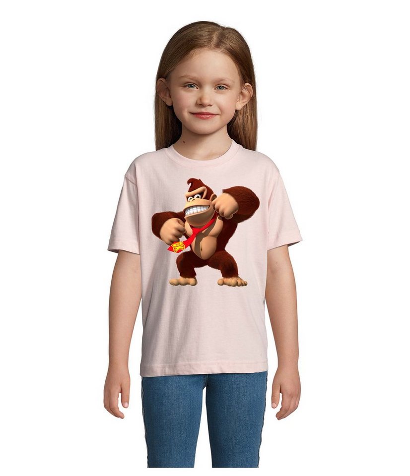 Blondie & Brownie T-Shirt Kinder Jungen & Mädchen Donkey Kong Gorilla Affe Retro Konsole in vielen Farben von Blondie & Brownie