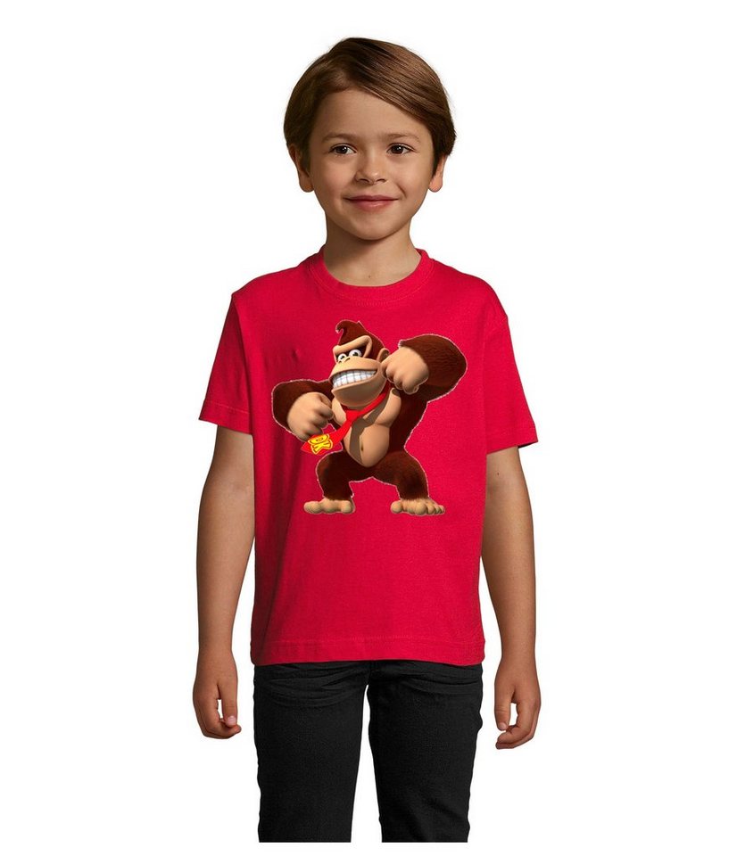 Blondie & Brownie T-Shirt Kinder Jungen & Mädchen Donkey Kong Gorilla Affe Retro Konsole in vielen Farben von Blondie & Brownie