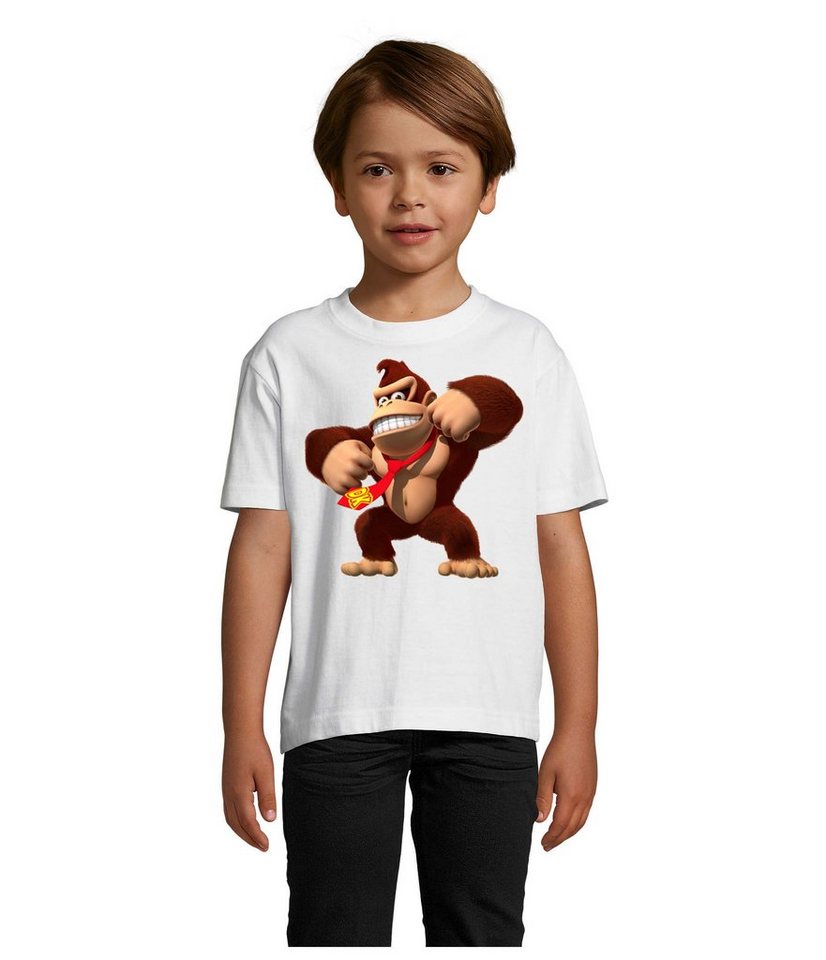 Blondie & Brownie T-Shirt Kinder Jungen & Mädchen Donkey Kong Gorilla Affe Retro Konsole in vielen Farben von Blondie & Brownie