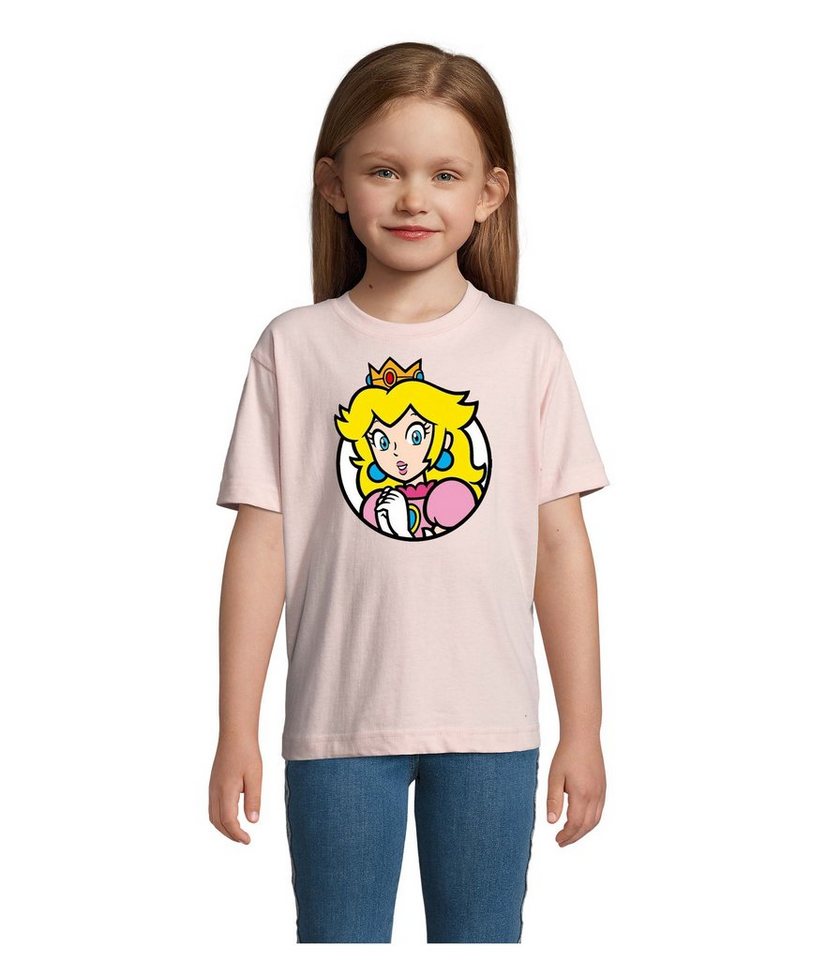 Blondie & Brownie T-Shirt Kinder Jungen & Mädchen Mario Luigi Logo Retro Konsole Yoshi Luigi in Rot und Grün von Blondie & Brownie