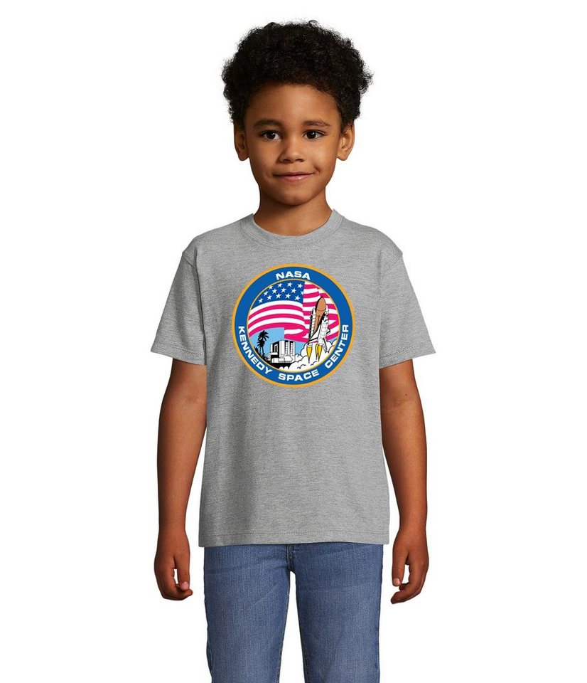 Blondie & Brownie T-Shirt Kinder Jungen & Mädchen NASA Kennedy Space Center Rakete Sterne Elon X in vielen Farben von Blondie & Brownie