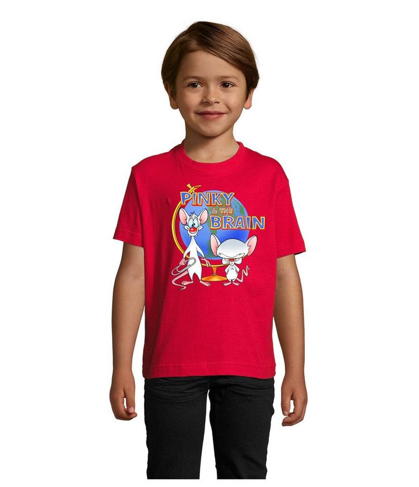 Blondie & Brownie T-Shirt Kinder Pinky and the Brain Comic Cartoon Weltherrschaft von Blondie & Brownie