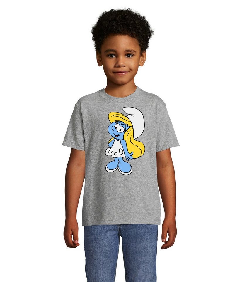 Blondie & Brownie T-Shirt Kinder Schlumpfine Schlumpf Schlumpfhausen Papa Schlumpf Smurf von Blondie & Brownie