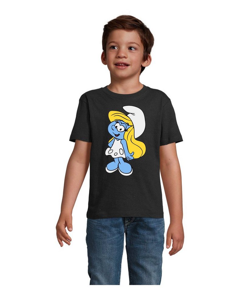 Blondie & Brownie T-Shirt Kinder Schlumpfine Schlumpf Schlumpfhausen Papa Schlumpf Smurf von Blondie & Brownie