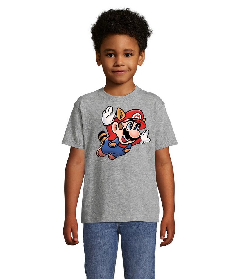 Blondie & Brownie T-Shirt Kinder Super Mario 3 Fligh Retro Konsole von Blondie & Brownie