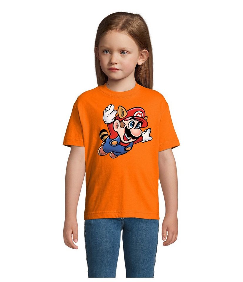 Blondie & Brownie T-Shirt Kinder Super Mario 3 Fligh Retro Konsole von Blondie & Brownie