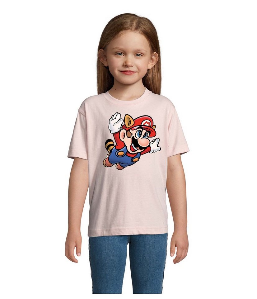 Blondie & Brownie T-Shirt Kinder Super Mario 3 Fligh Retro Konsole von Blondie & Brownie