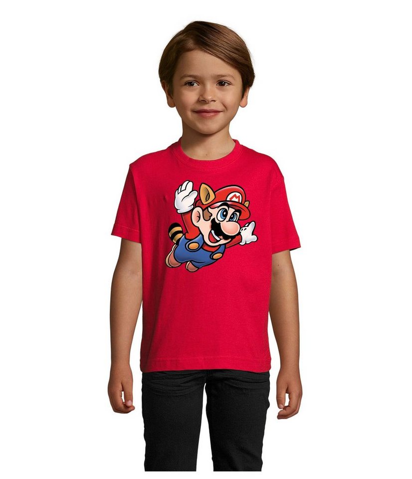 Blondie & Brownie T-Shirt Kinder Super Mario 3 Fligh Retro Konsole von Blondie & Brownie