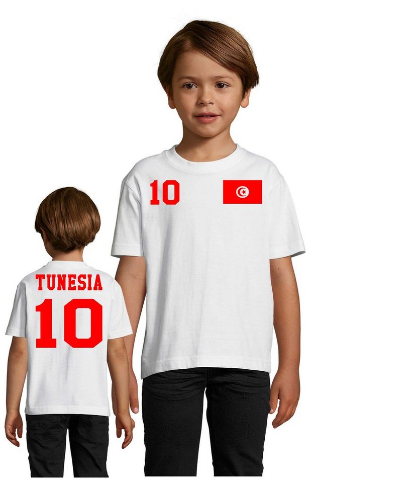 Blondie & Brownie T-Shirt Kinder Tunesien Tunesia Sport Trikot Fußball Meister WM Afrika Cup von Blondie & Brownie