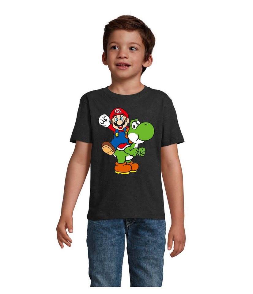 Blondie & Brownie T-Shirt Kinder Yoshi & Mario Konsole Retro Super Luigi von Blondie & Brownie