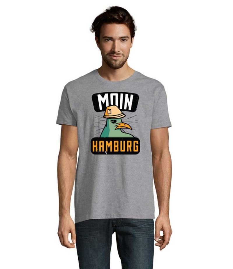 Blondie & Brownie T-Shirt Moin Hamburg Seemöwe Herren Shirt Fun Motiv in vielen Farben von Blondie & Brownie