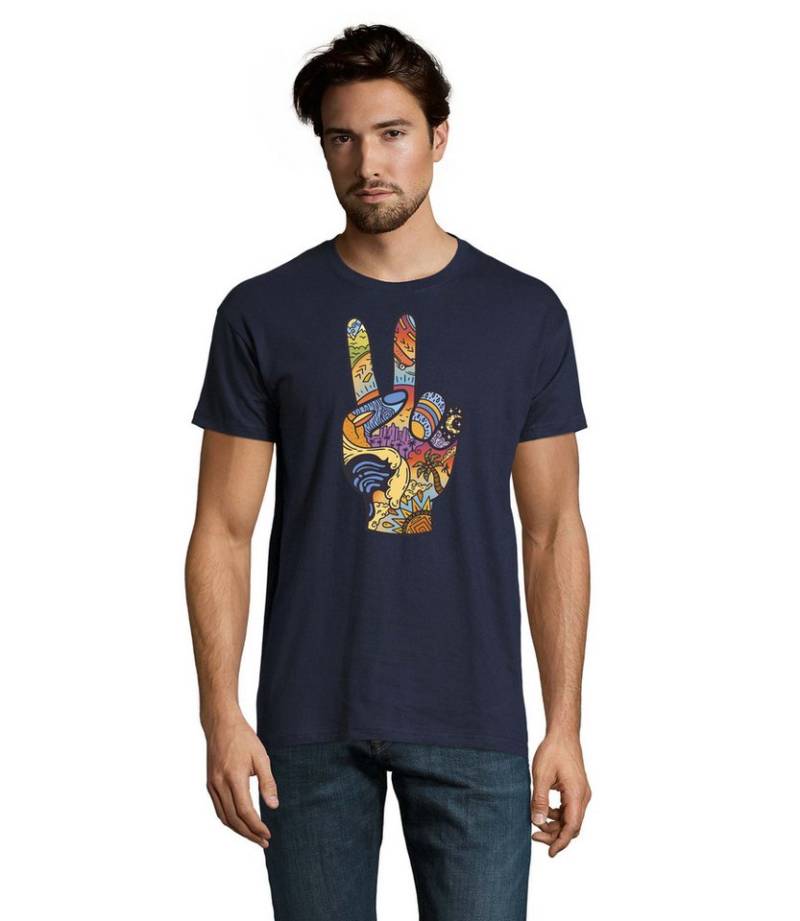 Blondie & Brownie T-Shirt Pece Freiheit Vacation Paradise Sommer Herren Shirt Fun Motiv in vielen Farben von Blondie & Brownie