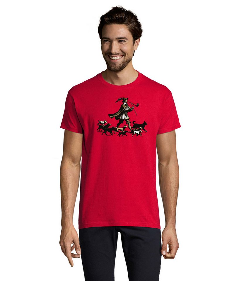 Blondie & Brownie T-Shirt Rattenfänger von Hameln Hunde Märchen Herren Shirt Motiv in vielen Farben Blondie & Brownie T-Shirt Rattenfänger von Hameln Hunde Märchen Herren Shirt Motiv in vielen Farben von Blondie & Brownie