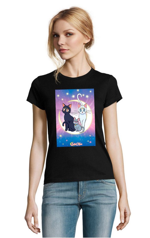 Blondie & Brownie T-Shirt Sailor Moon Cats Luna Anime Manga Friends Damen Fun Shirt besondere Merkmale Blondie & Brownie T-Shirt Sailor Moon Cats Luna Anime Manga Friends Damen Fun Shirt besondere Merkmale von Blondie & Brownie