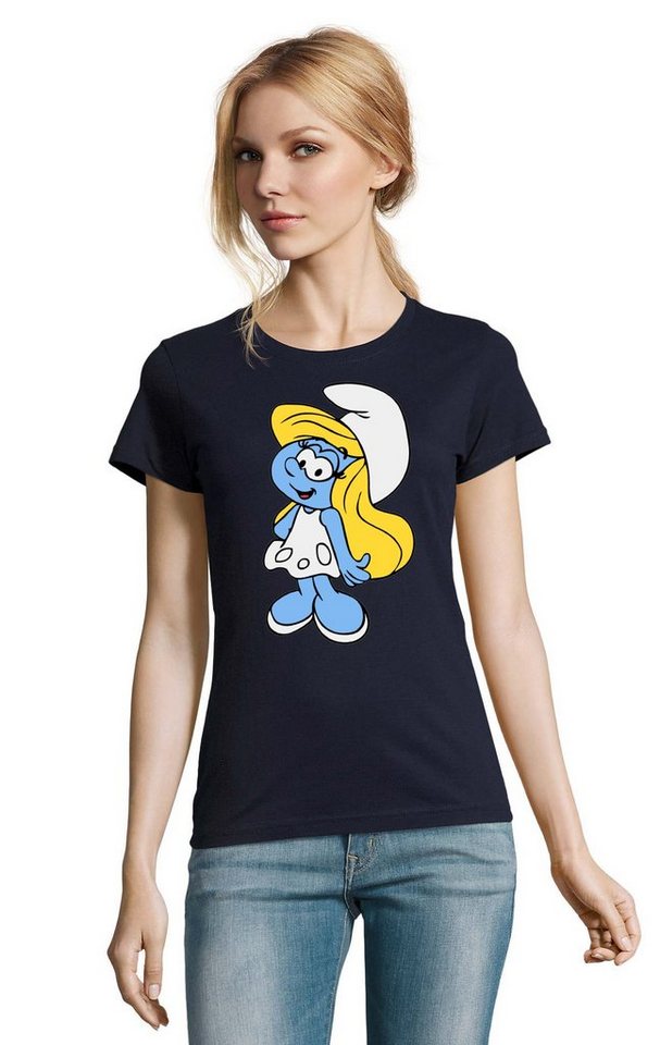 Blondie & Brownie T-Shirt Schlumpfine Schlumpf Papa Schlumpf Schlumpfhausen Smurf Schlumpfine von Blondie & Brownie