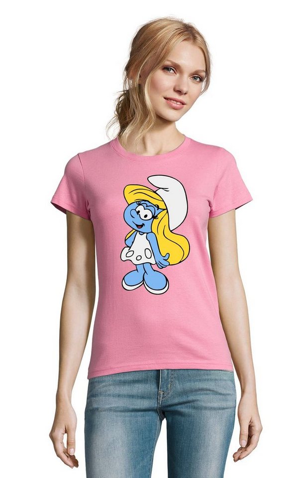 Blondie & Brownie T-Shirt Schlumpfine Schlumpf Papa Schlumpf Schlumpfhausen Smurf Schlumpfine von Blondie & Brownie