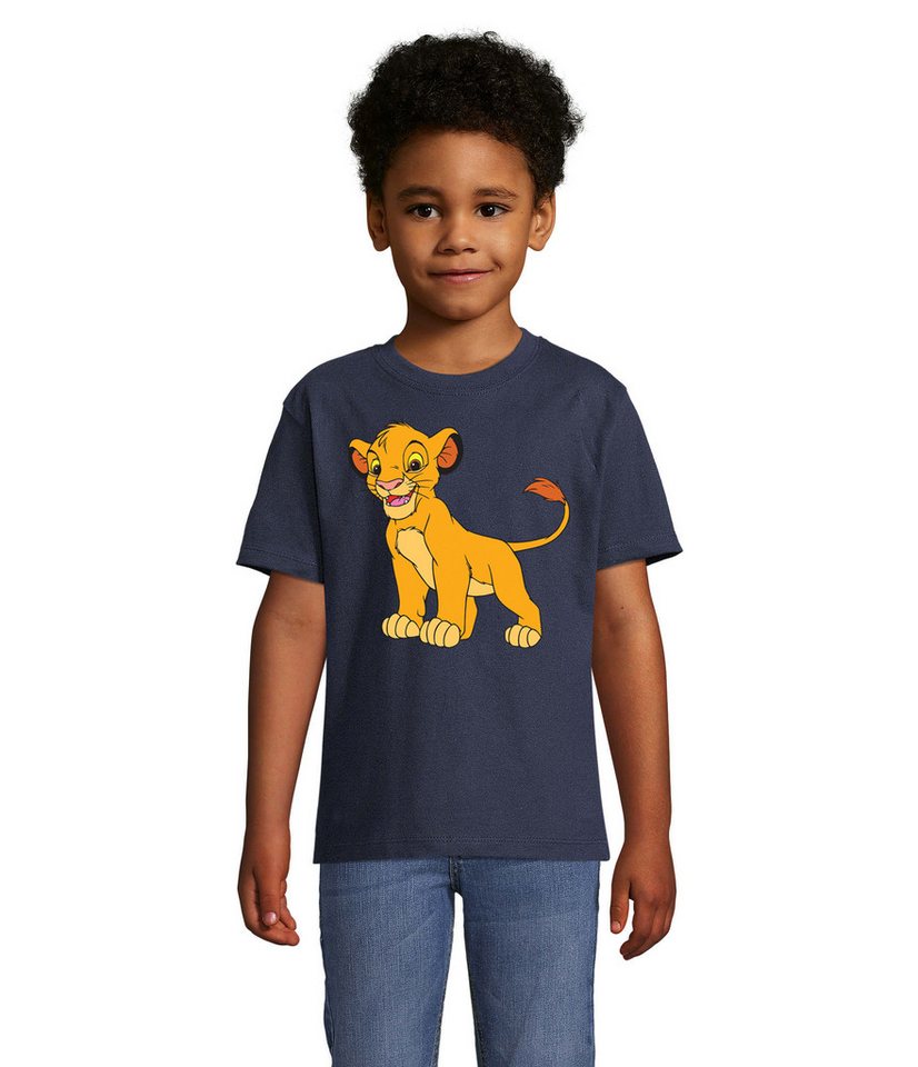 Blondie & Brownie T-Shirt Simba Kinder Unisex – König der Löwen, weiches Baumwollshirt von Blondie & Brownie