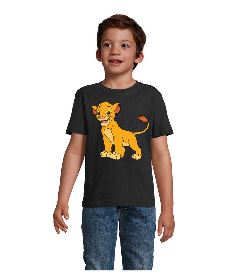 Blondie & Brownie T-Shirt Simba Kinder Unisex – König der Löwen, weiches Baumwollshirt von Blondie & Brownie